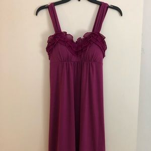 Candie’s fuschia dress